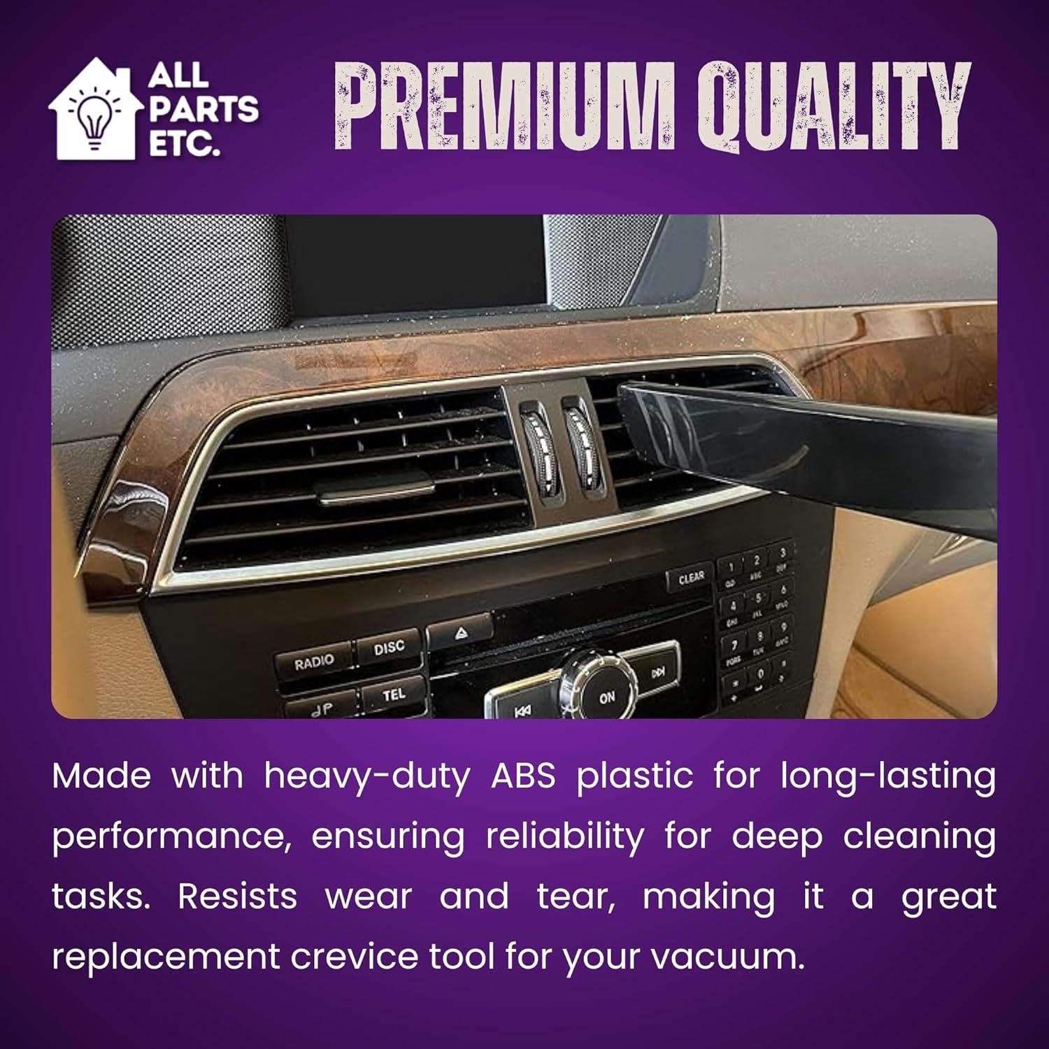 image:image125 Vacuum Floor Brush Attachment 10 Wide Soft Bristles with Two Adapters for 1375 amp 15 Compatibility Fits many Shop Vac Shark Hoover Eureka Dirt Devil Miele Oreck and MoreCrevice Tool 9