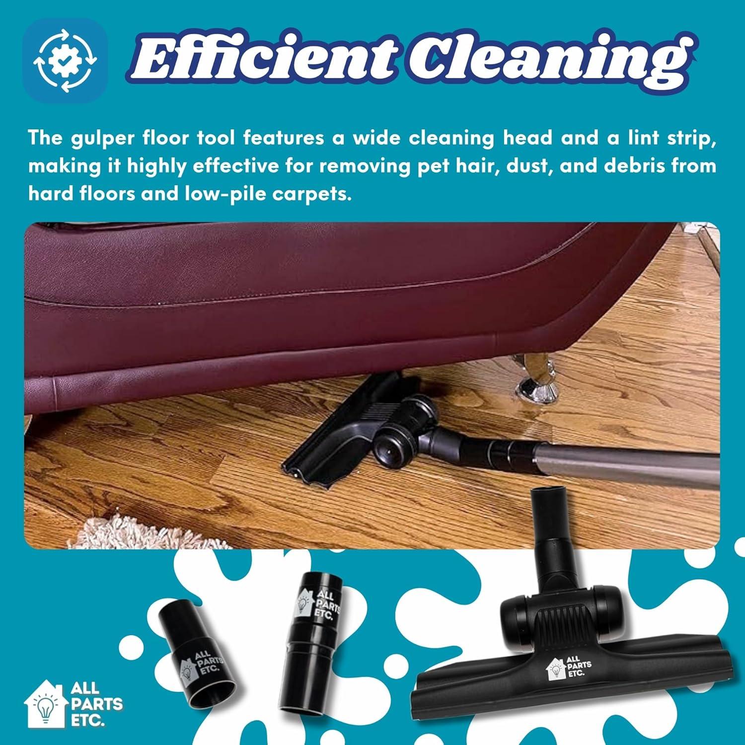 image:image125 Vacuum Floor Brush Attachment 10 Wide Soft Bristles with Two Adapters for 1375 amp 15 Compatibility Fits many Shop Vac Shark Hoover Eureka Dirt Devil Miele Oreck and MoreGulper Tool