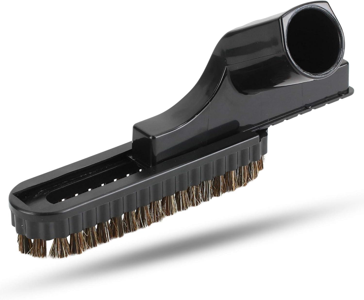 image:image125 Vacuum Floor Brush Attachment 10 Wide Soft Bristles with Two Adapters for 1375 amp 15 Compatibility Fits many Shop Vac Shark Hoover Eureka Dirt Devil Miele Oreck and MoreUpholstery Brush