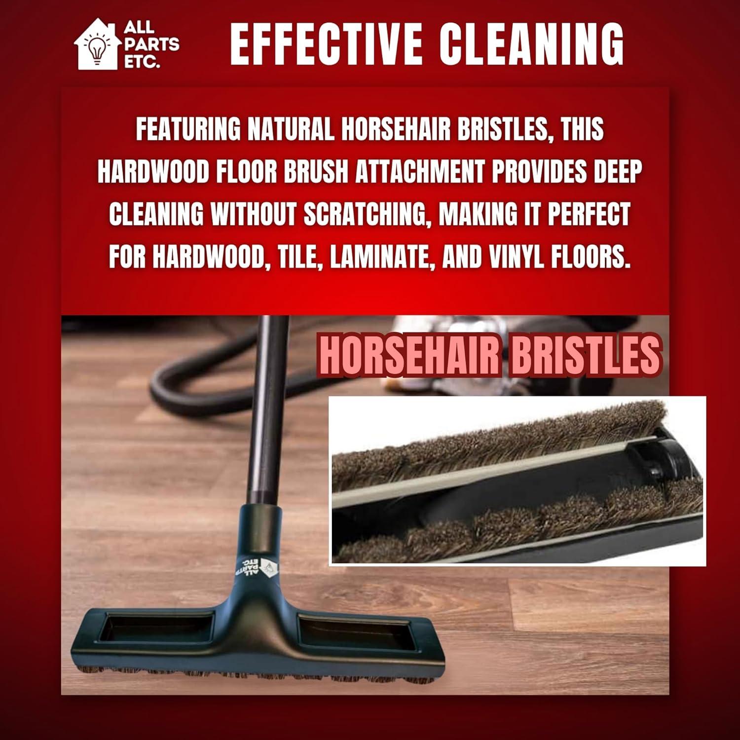 image:image125 Vacuum Floor Brush Attachment 10 Wide Soft Bristles with Two Adapters for 1375 amp 15 Compatibility Fits many Shop Vac Shark Hoover Eureka Dirt Devil Miele Oreck and MoreFloor Brush 12