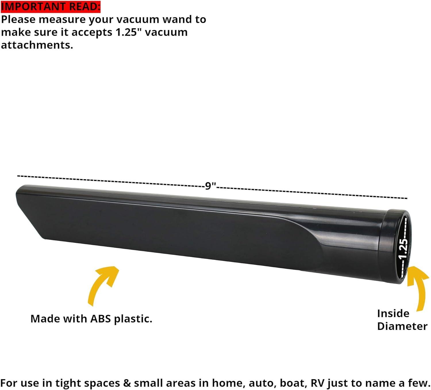 image:image125 Vacuum Floor Brush Attachment 10 Wide Soft Bristles with Two Adapters for 1375 amp 15 Compatibility Fits many Shop Vac Shark Hoover Eureka Dirt Devil Miele Oreck and More4Pack
