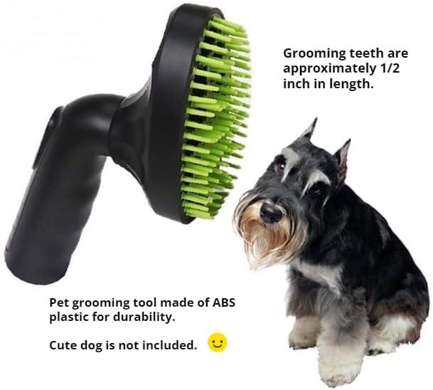 image:image125 Vacuum Floor Brush Attachment 10 Wide Soft Bristles with Two Adapters for 1375 amp 15 Compatibility Fits many Shop Vac Shark Hoover Eureka Dirt Devil Miele Oreck and MorePet Grooming Tool