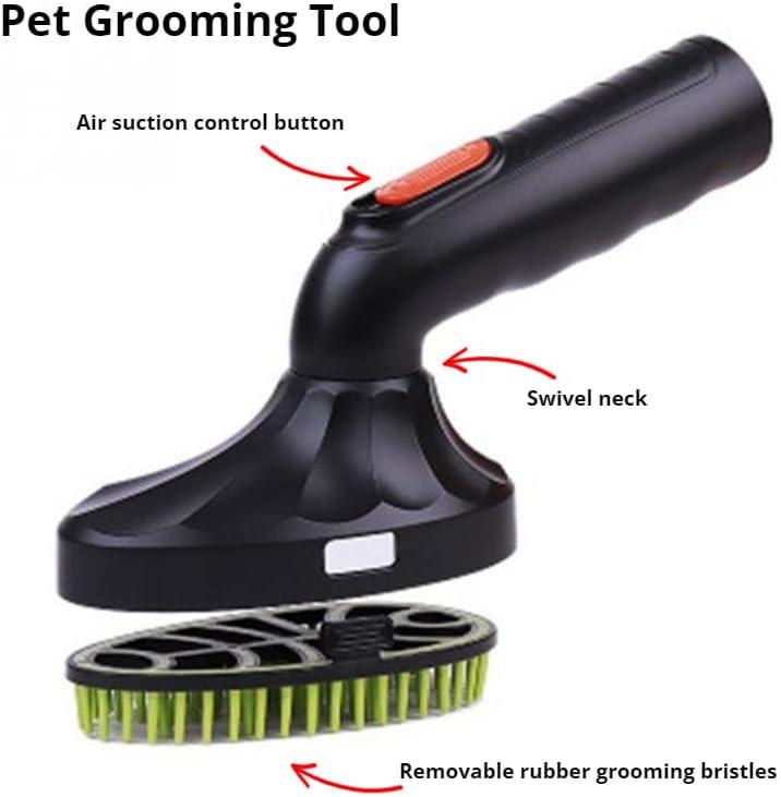 image:image125 Vacuum Floor Brush Attachment 10 Wide Soft Bristles with Two Adapters for 1375 amp 15 Compatibility Fits many Shop Vac Shark Hoover Eureka Dirt Devil Miele Oreck and MorePet Grooming Tool
