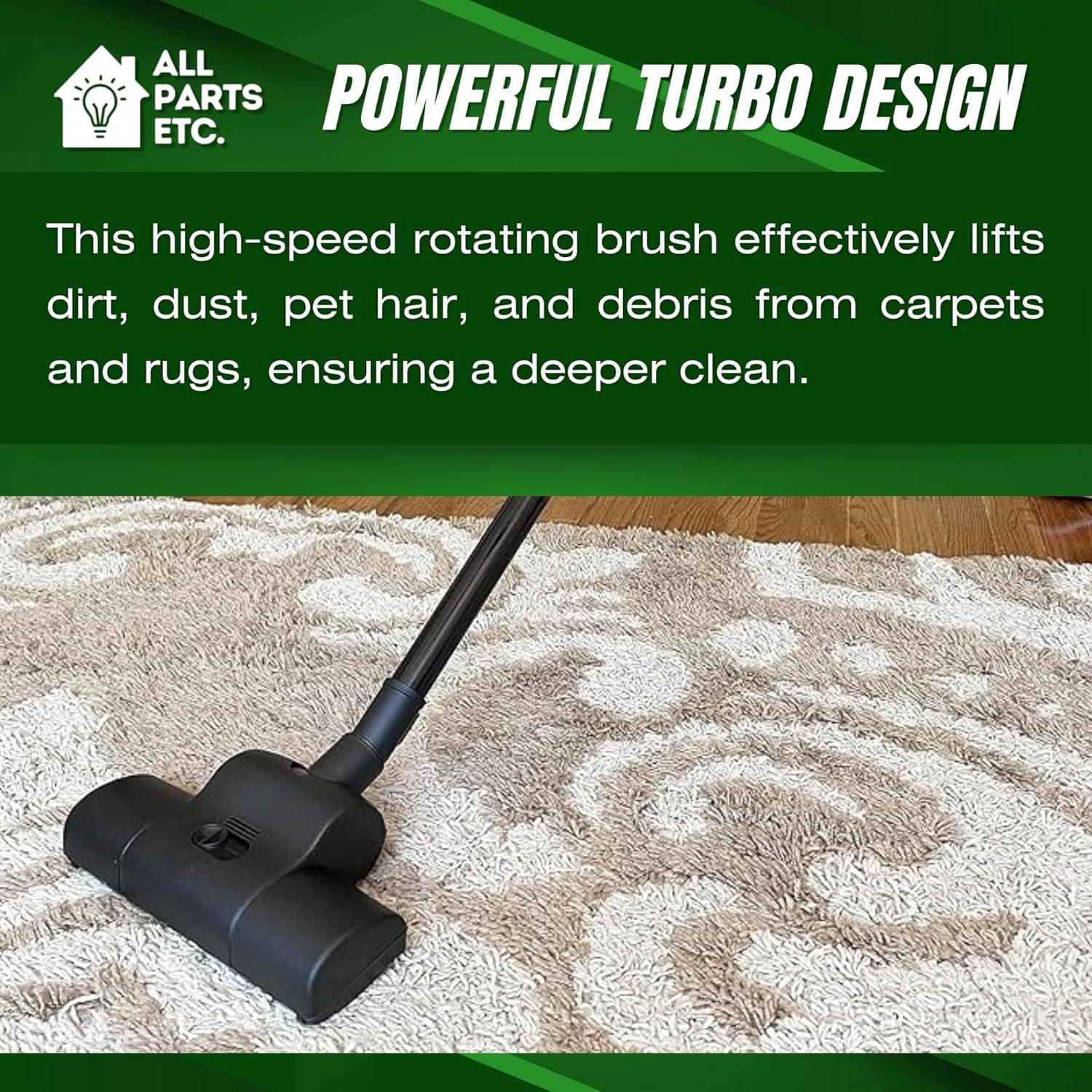 image:image125 Vacuum Floor Brush Attachment 10 Wide Soft Bristles with Two Adapters for 1375 amp 15 Compatibility Fits many Shop Vac Shark Hoover Eureka Dirt Devil Miele Oreck and MoreCarpet Brush