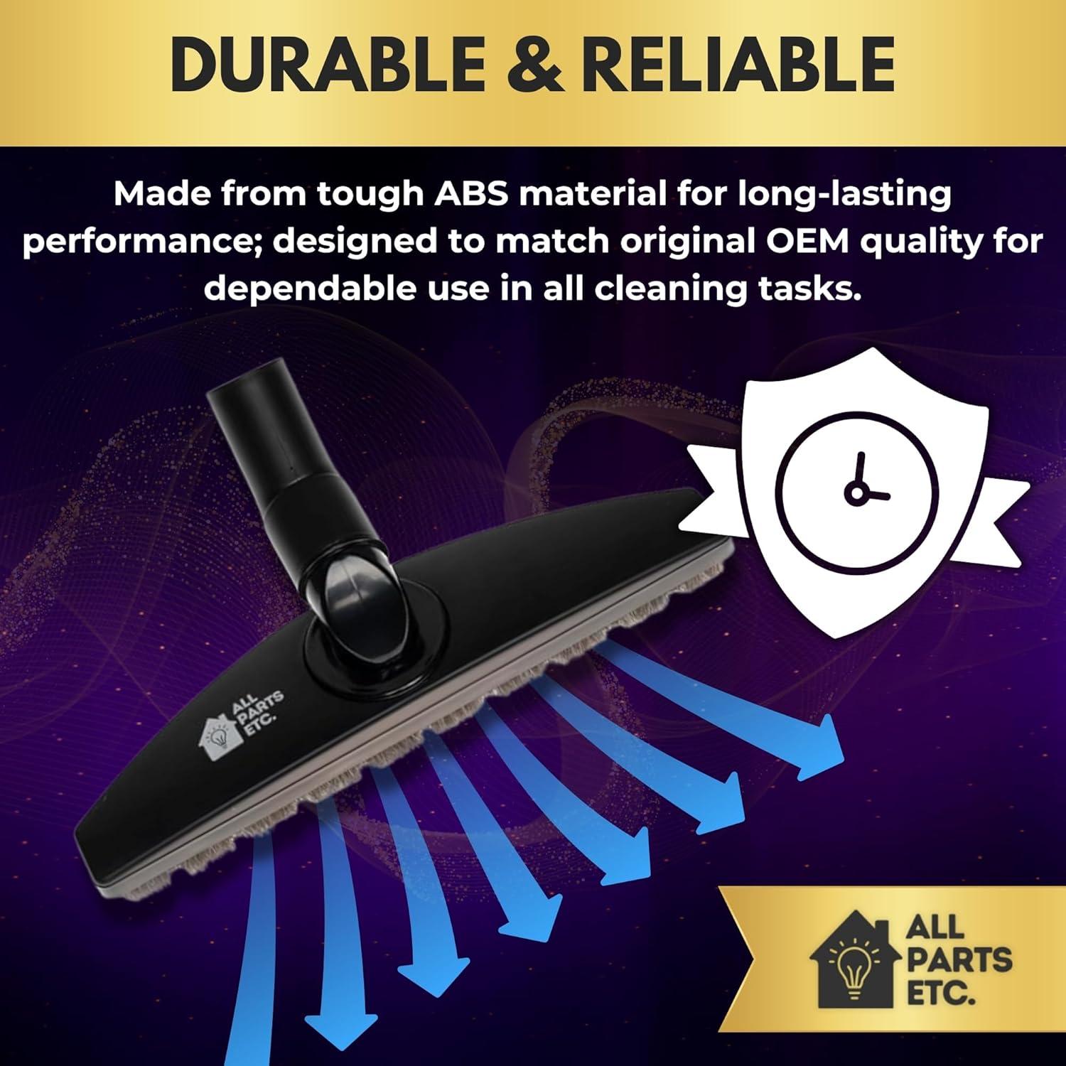image:image125 Vacuum Floor Brush Attachment 10 Wide Soft Bristles with Two Adapters for 1375 amp 15 Compatibility Fits many Shop Vac Shark Hoover Eureka Dirt Devil Miele Oreck and MoreFloor Brush Deluxe