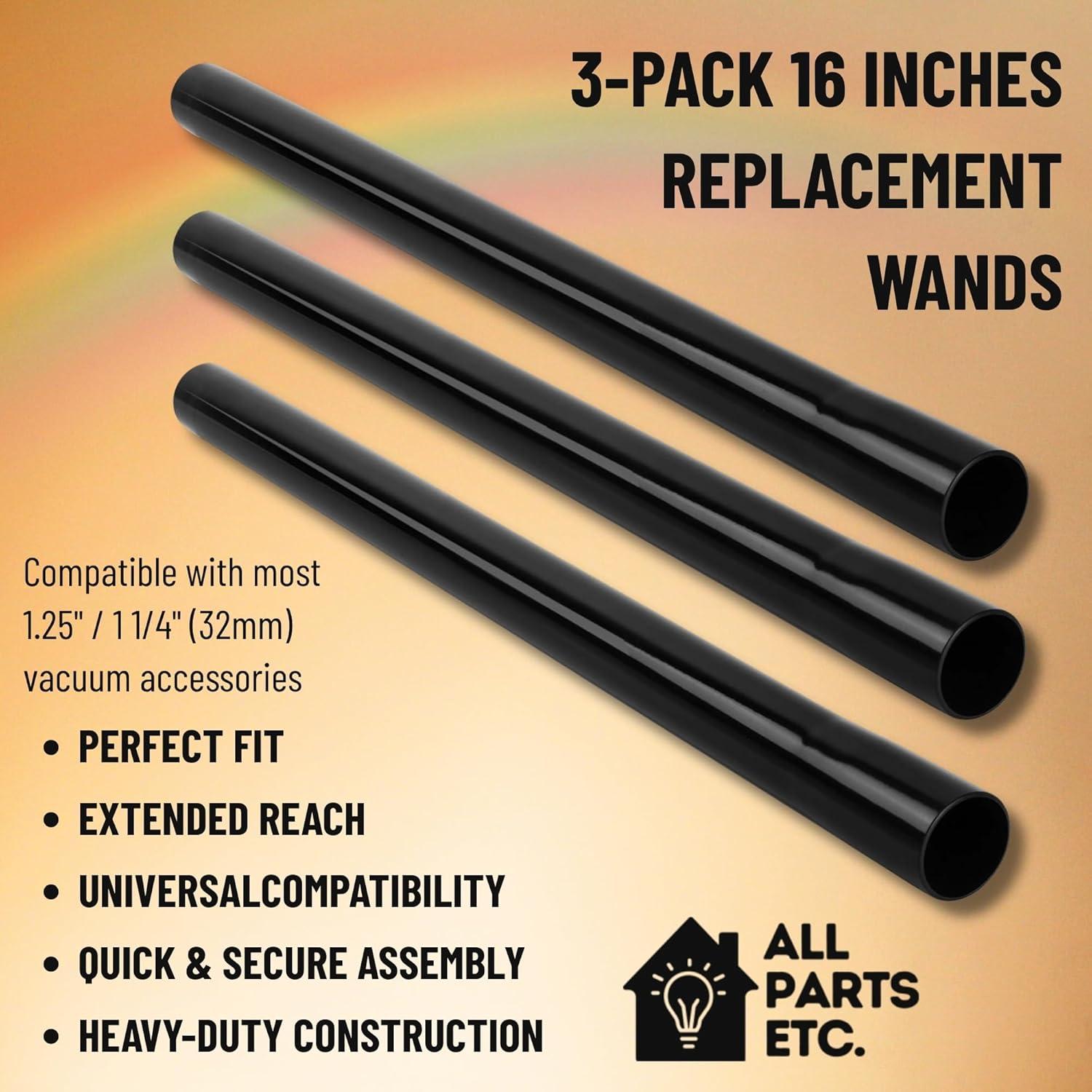 image:image125 Vacuum Floor Brush Attachment 10 Wide Soft Bristles with Two Adapters for 1375 amp 15 Compatibility Fits many Shop Vac Shark Hoover Eureka Dirt Devil Miele Oreck and More3 Pack