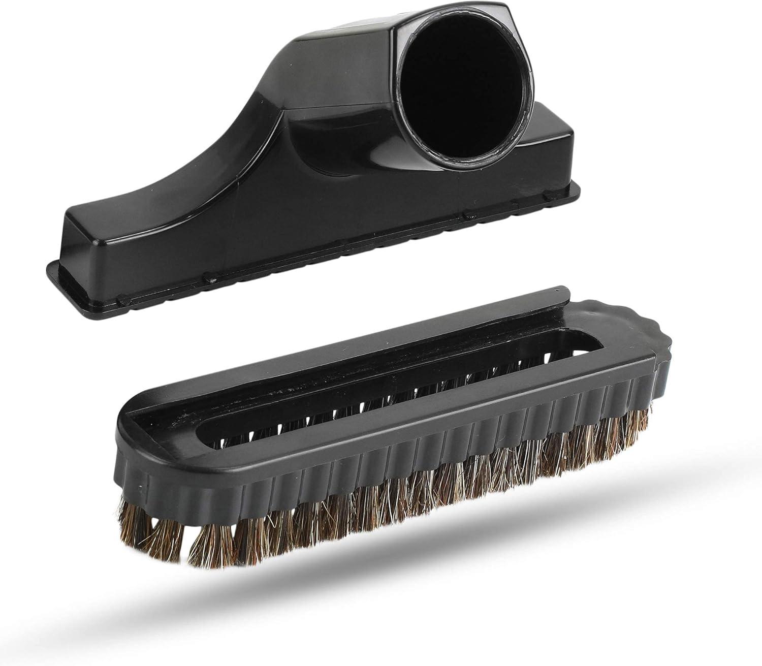 image:image125 Vacuum Floor Brush Attachment 10 Wide Soft Bristles with Two Adapters for 1375 amp 15 Compatibility Fits many Shop Vac Shark Hoover Eureka Dirt Devil Miele Oreck and More5Pack Turbo