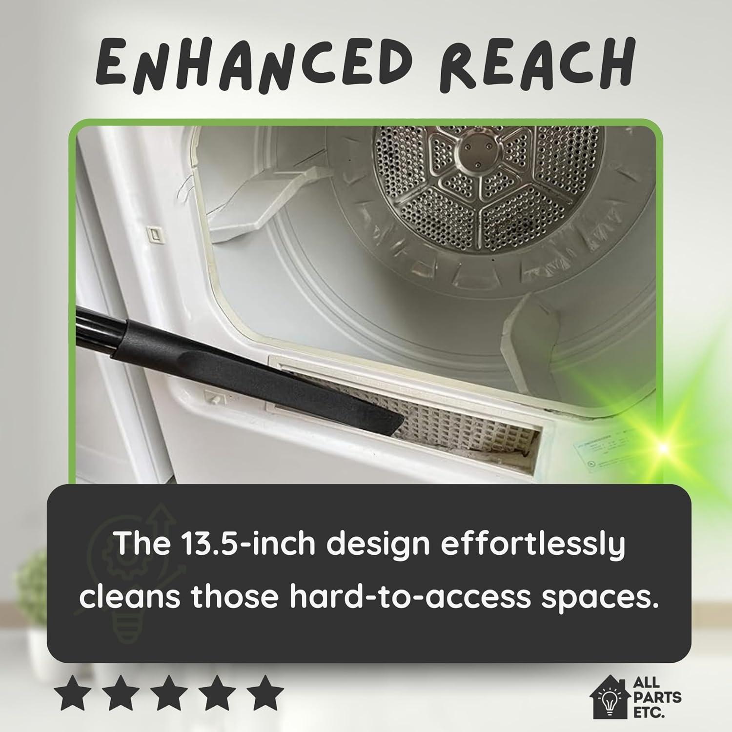 image:image125 Vacuum Floor Brush Attachment 10 Wide Soft Bristles with Two Adapters for 1375 amp 15 Compatibility Fits many Shop Vac Shark Hoover Eureka Dirt Devil Miele Oreck and MoreCrevice Tool 135