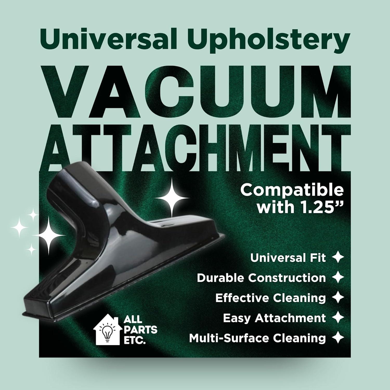 image:image125 Vacuum Floor Brush Attachment 10 Wide Soft Bristles with Two Adapters for 1375 amp 15 Compatibility Fits many Shop Vac Shark Hoover Eureka Dirt Devil Miele Oreck and MoreUpholstery Tool