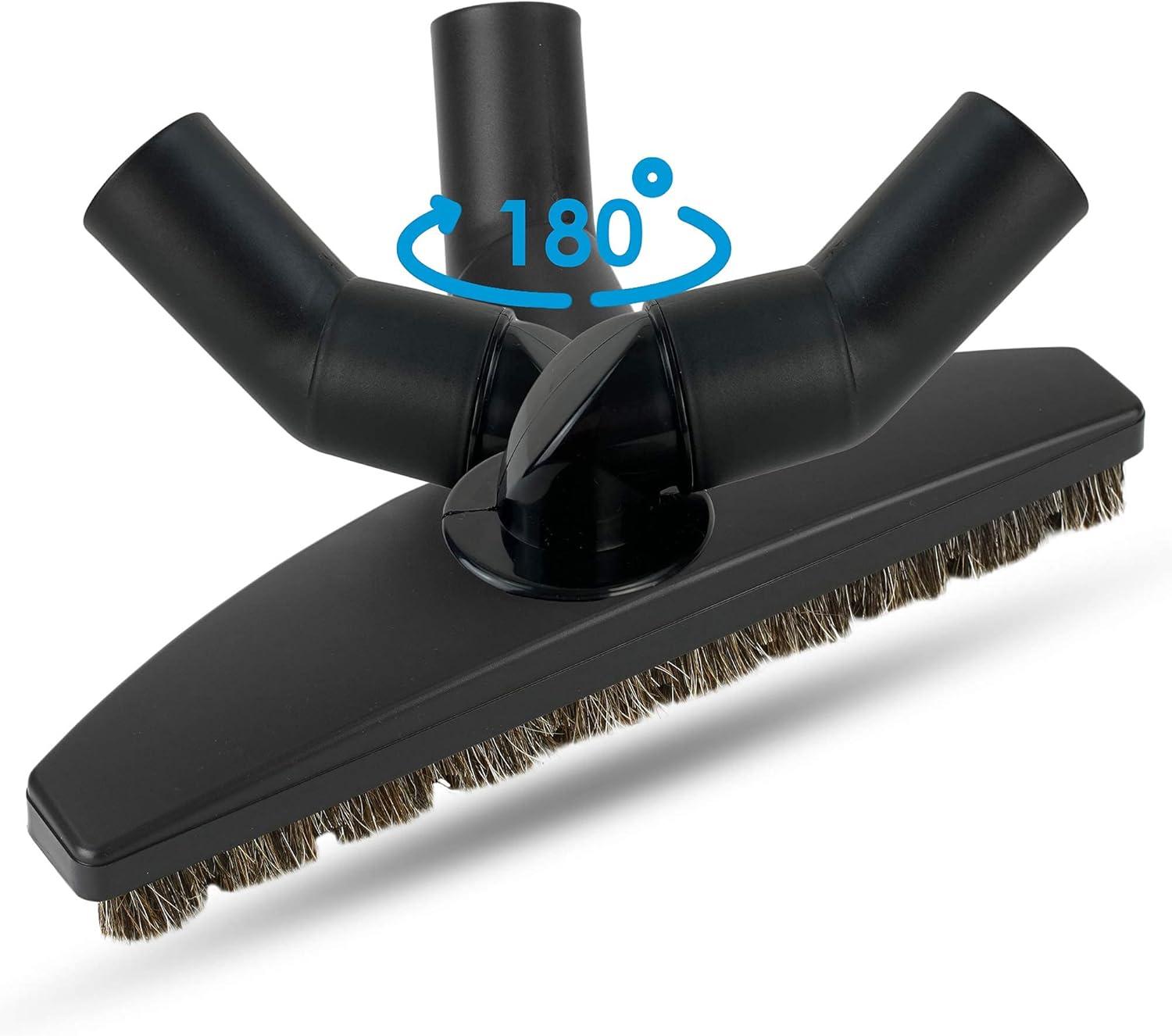 image:image125 Vacuum Floor Brush Attachment 10 Wide Soft Bristles with Two Adapters for 1375 amp 15 Compatibility Fits many Shop Vac Shark Hoover Eureka Dirt Devil Miele Oreck and More5Pack Turbo