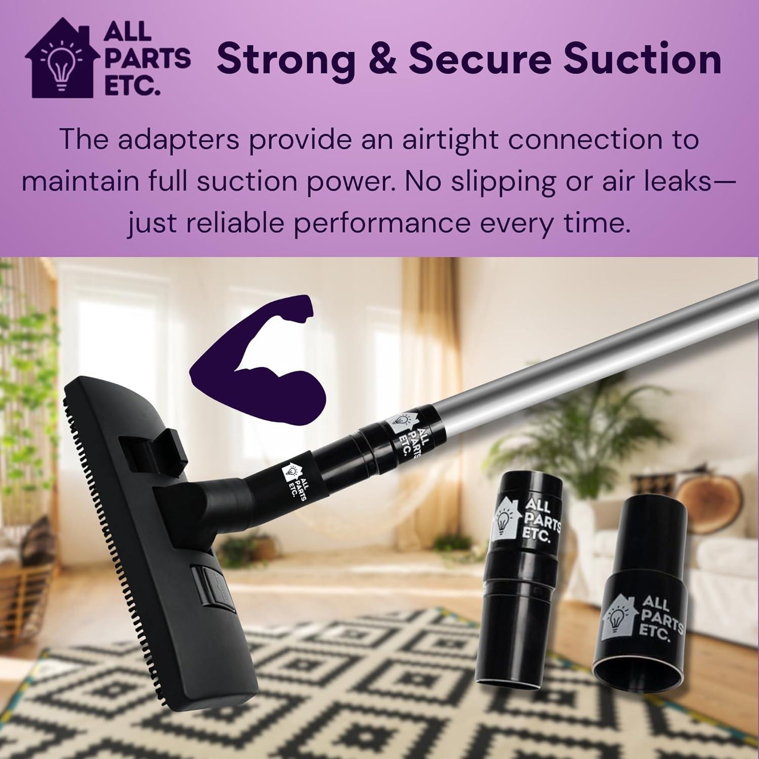 image:image125 Vacuum Floor Brush Attachment 10 Wide Soft Bristles with Two Adapters for 1375 amp 15 Compatibility Fits many Shop Vac Shark Hoover Eureka Dirt Devil Miele Oreck and MoreFloor Brush Multi