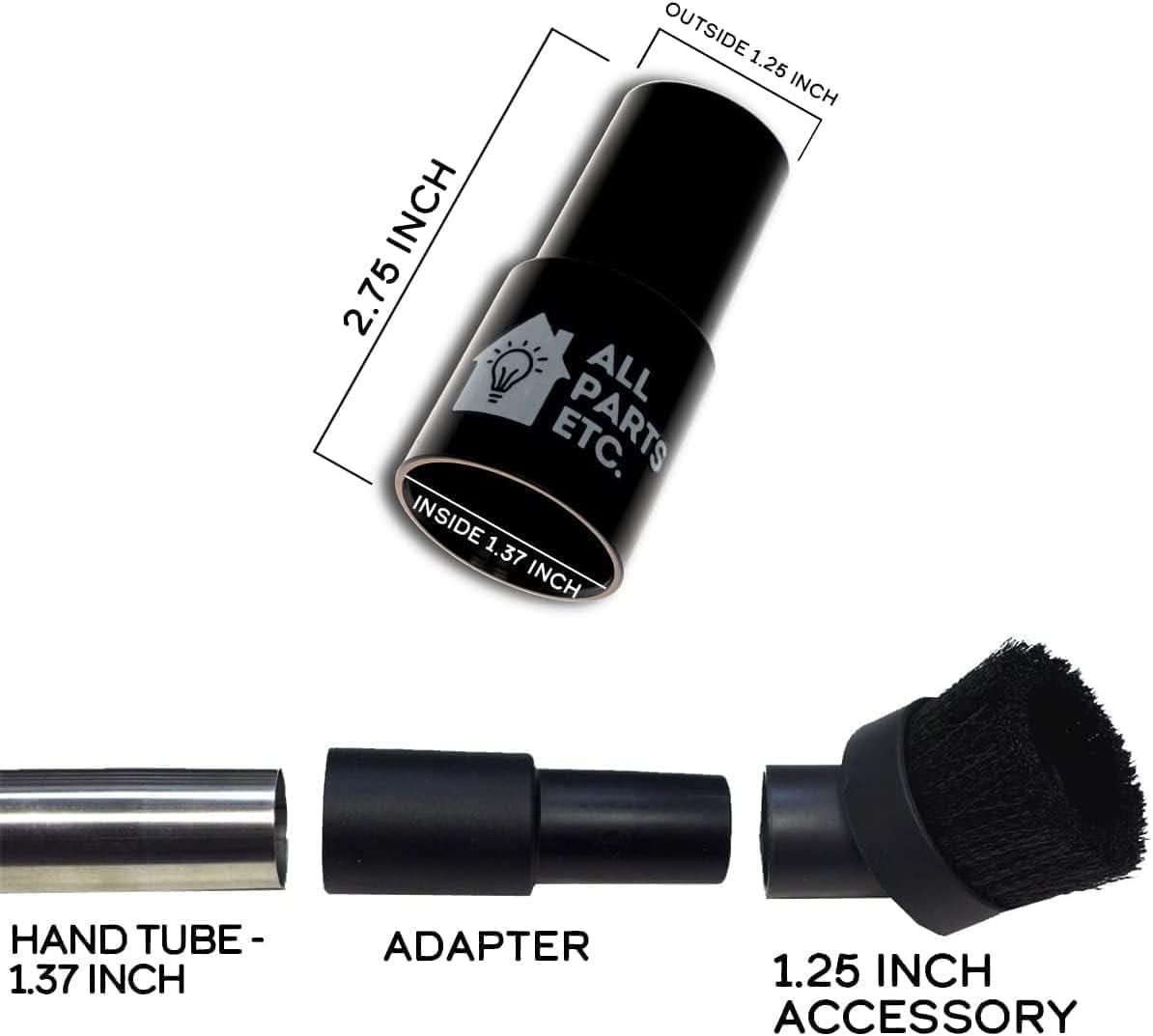 image:image125 Vacuum Floor Brush Attachment 10 Wide Soft Bristles with Two Adapters for 1375 amp 15 Compatibility Fits many Shop Vac Shark Hoover Eureka Dirt Devil Miele Oreck and MoreLint Hair Brush
