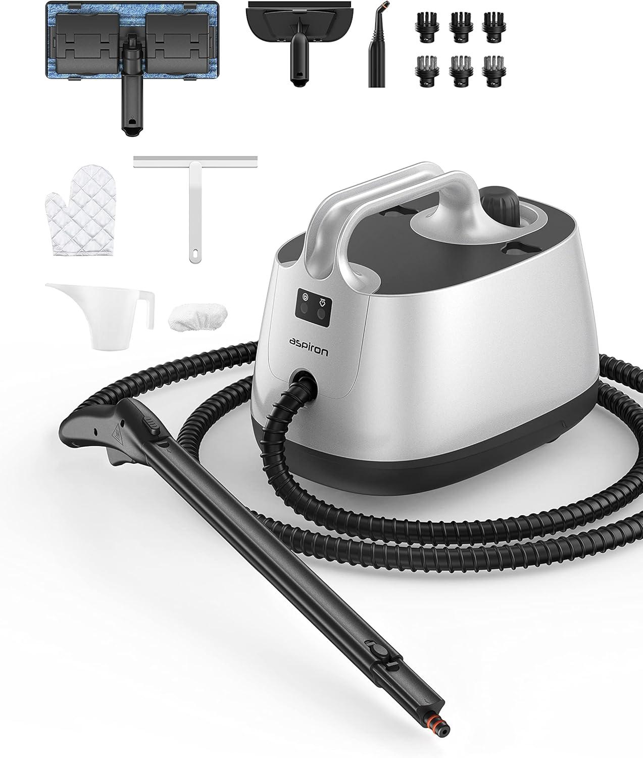 image:imageAspiron CA019LVUS1 Steam Cleaner Brush Heads Fit for ASCA019 ASCA030 3 Nylon Brush Heads and 3 Stainless Steel Brush Heads