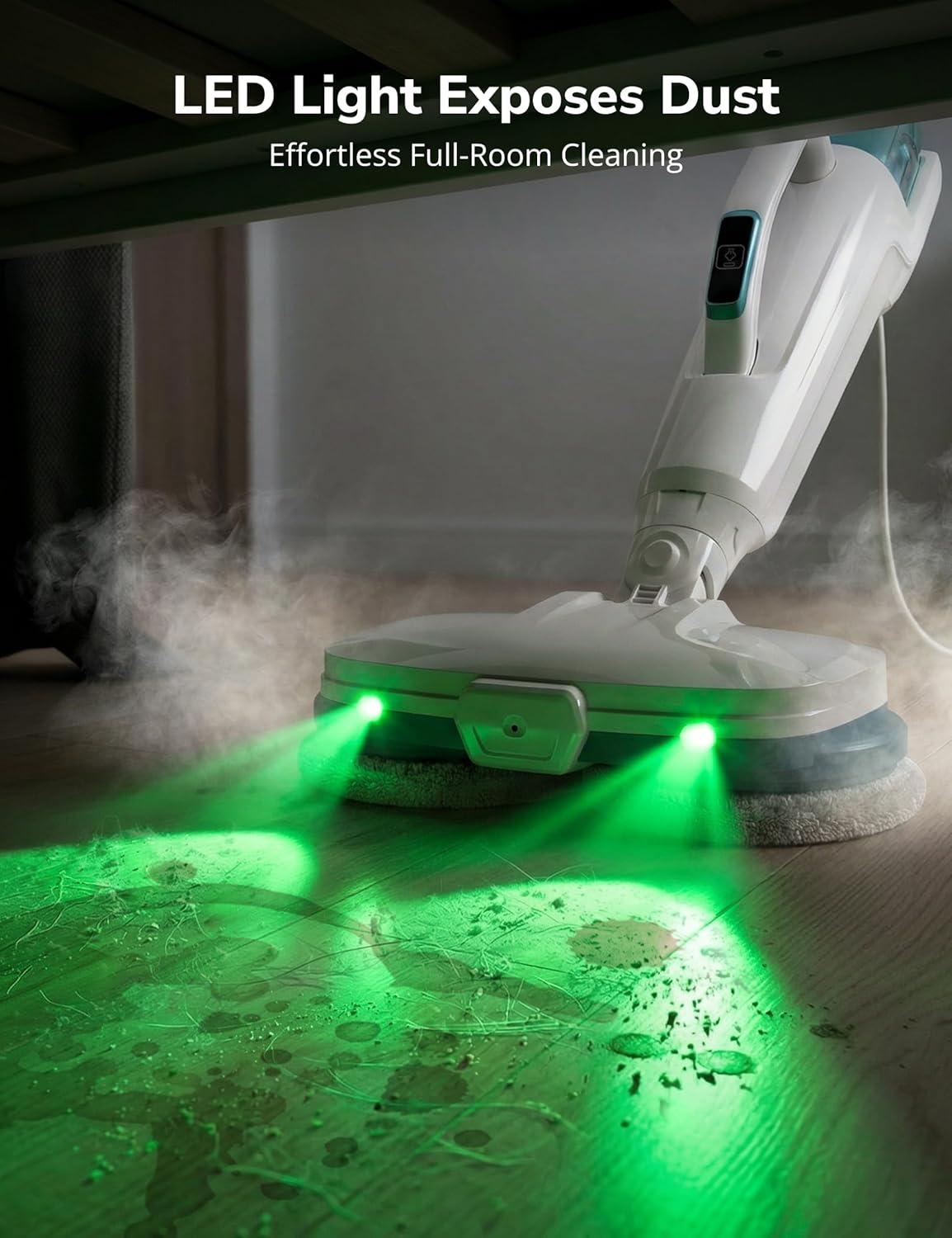 image:imageSteam Mop10in1 Scrub Mop amp Handheld Steamer15s HeatupMultifunctional Electric Cleaner for Home UseHard Floor Cleaner2 ModesLed LightRemovable 500ML Water TankCarpetsFloorsCarsTilesCrackBlue