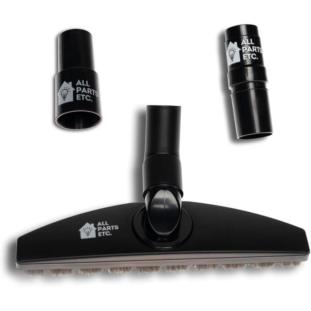 image:image125 Vacuum Floor Brush Attachment 10 Wide Soft Bristles with Two Adapters for 1375 amp 15 Compatibility Fits many Shop Vac Shark Hoover Eureka Dirt Devil Miele Oreck and MoreFloor Brush Deluxe