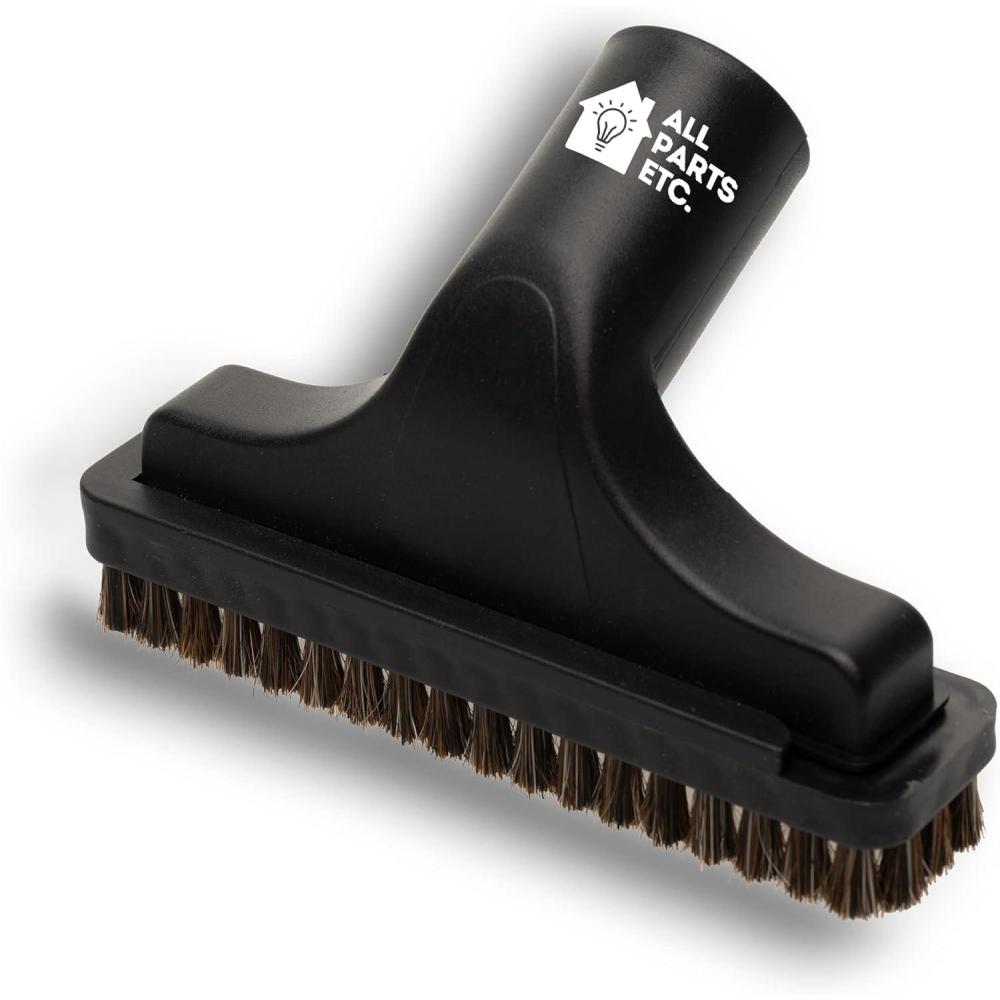 image:image125 Vacuum Floor Brush Attachment 10 Wide Soft Bristles with Two Adapters for 1375 amp 15 Compatibility Fits many Shop Vac Shark Hoover Eureka Dirt Devil Miele Oreck and MoreUpholstery Brush