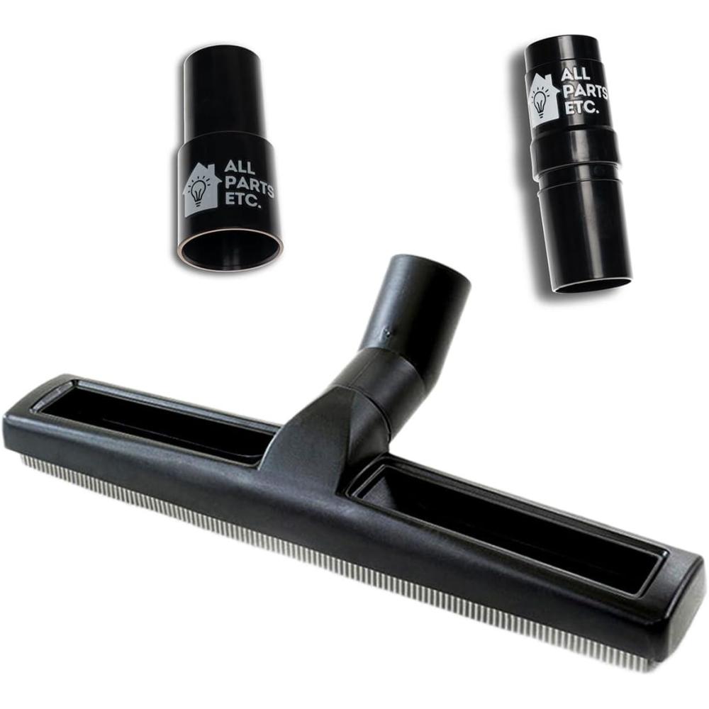 image:image125 Vacuum Floor Brush Attachment 10 Wide Soft Bristles with Two Adapters for 1375 amp 15 Compatibility Fits many Shop Vac Shark Hoover Eureka Dirt Devil Miele Oreck and MoreSqueegee Brush