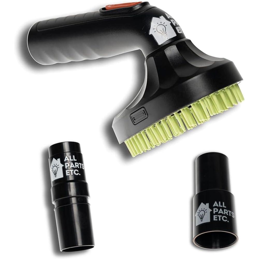 image:image125 Vacuum Floor Brush Attachment 10 Wide Soft Bristles with Two Adapters for 1375 amp 15 Compatibility Fits many Shop Vac Shark Hoover Eureka Dirt Devil Miele Oreck and MorePet Grooming Tool