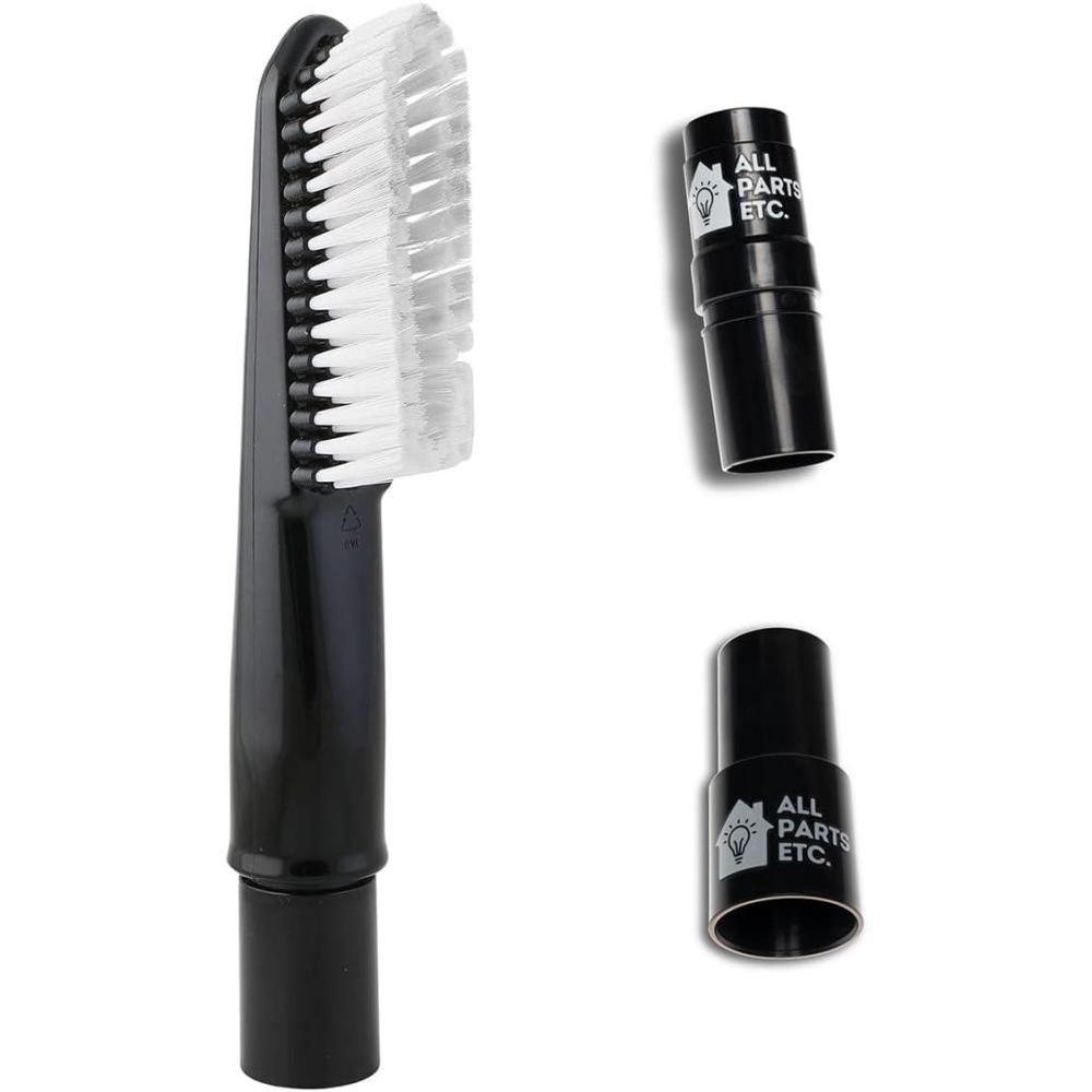 image:image125 Vacuum Floor Brush Attachment 10 Wide Soft Bristles with Two Adapters for 1375 amp 15 Compatibility Fits many Shop Vac Shark Hoover Eureka Dirt Devil Miele Oreck and MoreLint Hair Brush
