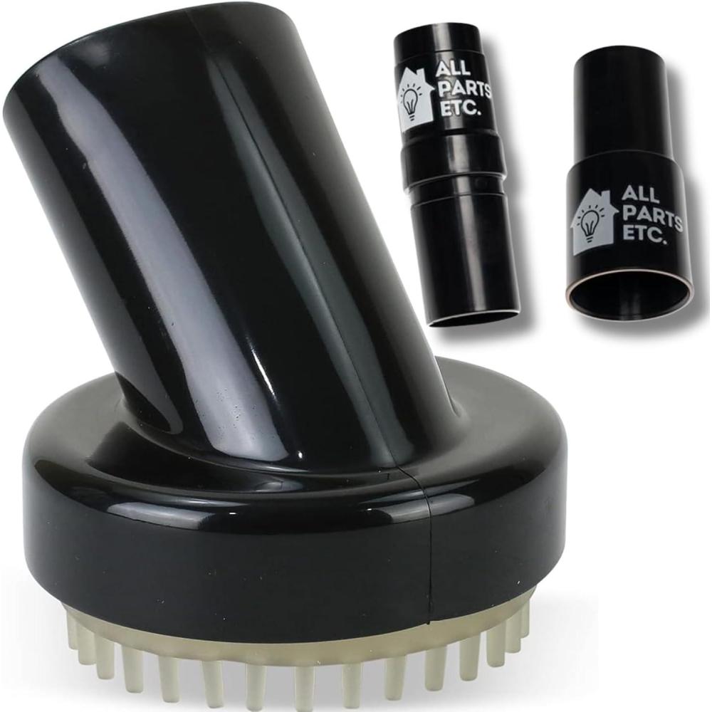 image:image125 Vacuum Floor Brush Attachment 10 Wide Soft Bristles with Two Adapters for 1375 amp 15 Compatibility Fits many Shop Vac Shark Hoover Eureka Dirt Devil Miele Oreck and MorePet Brush