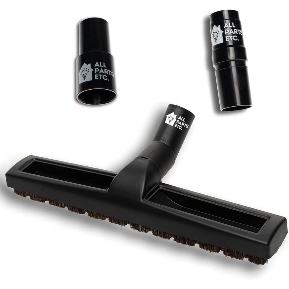 image:image125 Vacuum Floor Brush Attachment 10 Wide Soft Bristles with Two Adapters for 1375 amp 15 Compatibility Fits many Shop Vac Shark Hoover Eureka Dirt Devil Miele Oreck and MoreFloor Brush 14