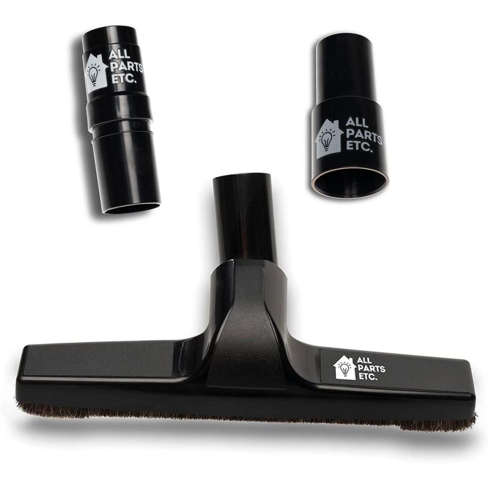 image:image125 Vacuum Floor Brush Attachment 10 Wide Soft Bristles with Two Adapters for 1375 amp 15 Compatibility Fits many Shop Vac Shark Hoover Eureka Dirt Devil Miele Oreck and MoreFloor Brush 10
