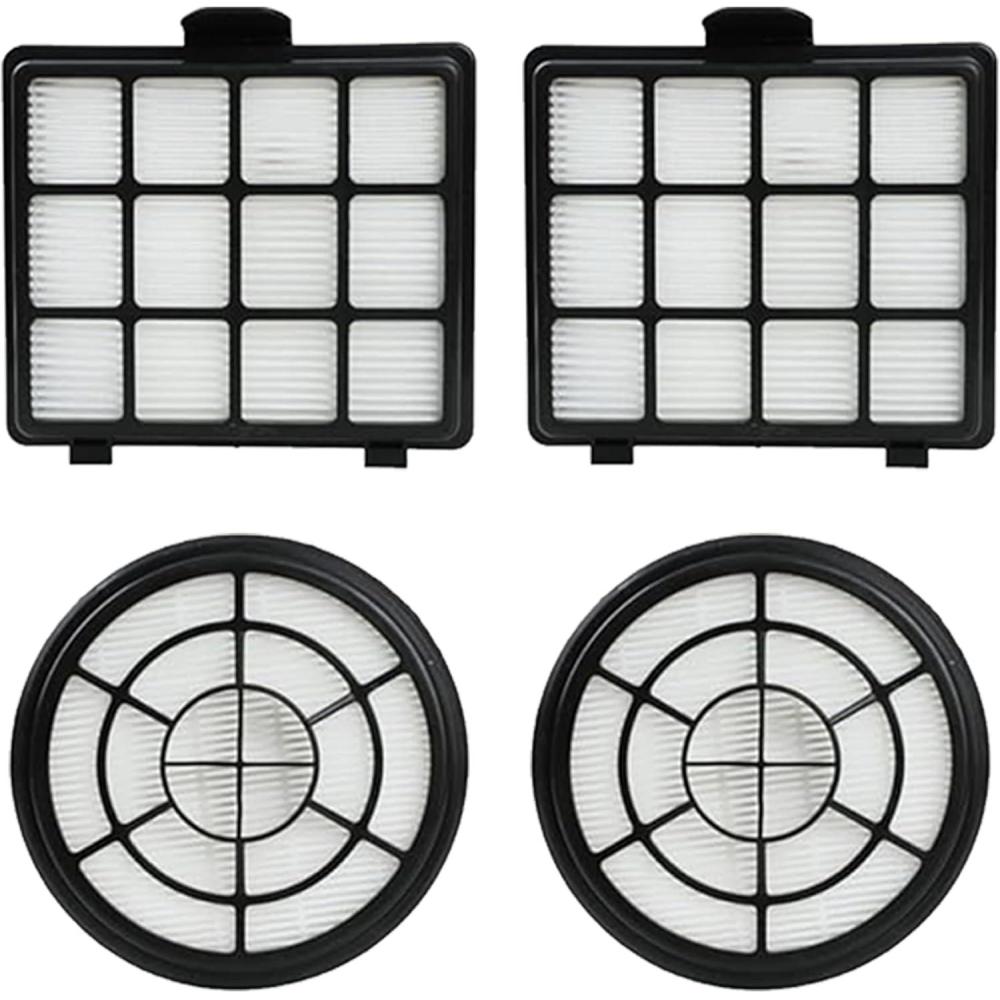 image:imageAspiron 2 Set Replacement Inlet amp Ouelet HEPAH12 Filter Part for ASCA033 Canister Vacuum Cleaner Filter Washable Vacuum Cleaner HEPA Style Filter Fits 2 Pack
