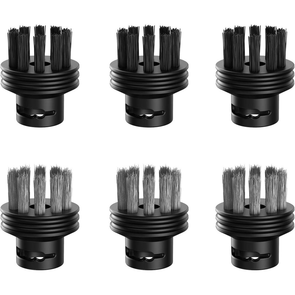 image:imageAspiron CA019LVUS1 Steam Cleaner Brush Heads Fit for ASCA019 ASCA030 3 Nylon Brush Heads and 3 Stainless Steel Brush Heads