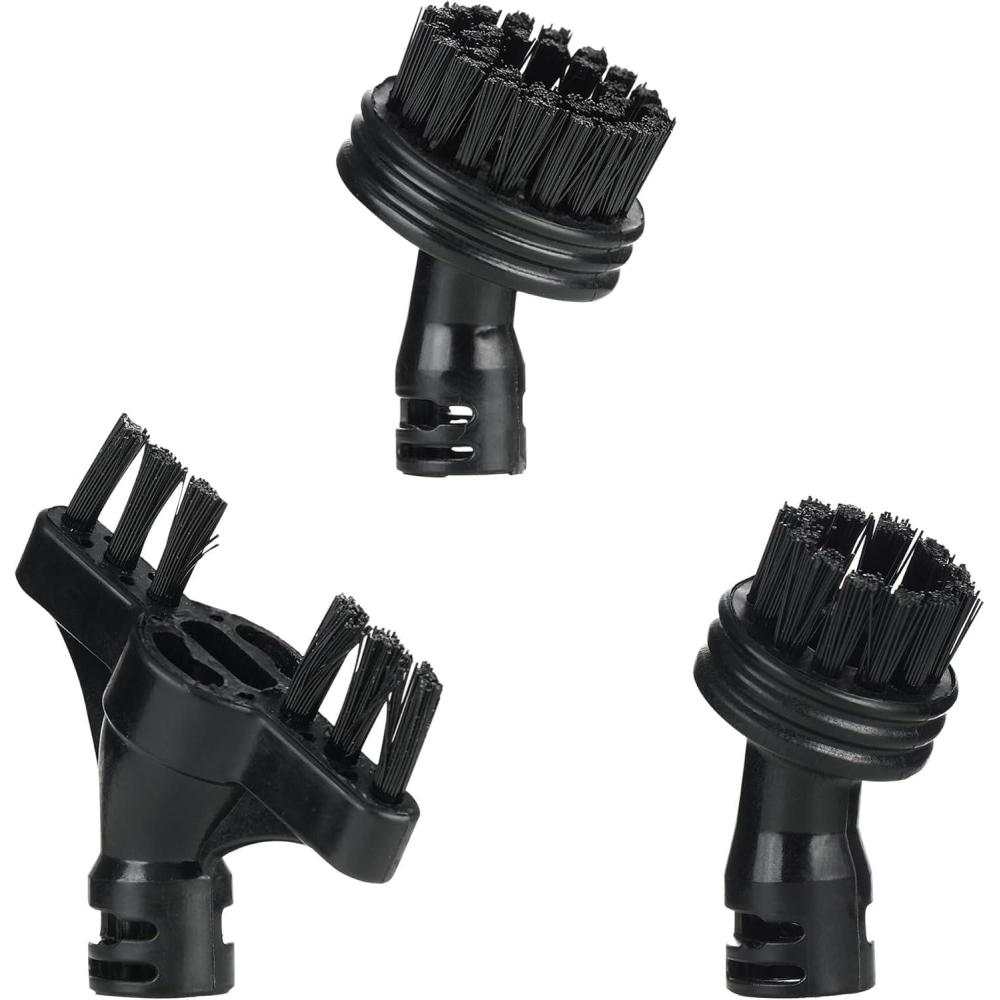 image:imageAspiron Steam Mop Brush Heads Fit for ASCA039 ASCA053 2 Size Hard Brushs 1 Wall Crevice Brush Steam Shot Attachments Replacement Parts Accessories 3 Pack