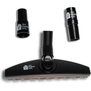 image:image125 Vacuum Floor Brush Attachment  10 Wide Soft Bristles with Two Adapters for 1375 amp 15 Compatibility Fits many Shop Vac Shark Hoover Eureka Dirt Devil Miele Oreck and MoreFloor Brush Deluxe