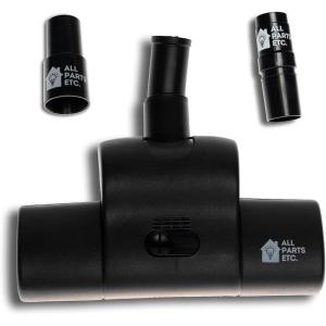 image:image125 Vacuum Floor Brush Attachment  10 Wide Soft Bristles with Two Adapters for 1375 amp 15 Compatibility Fits many Shop Vac Shark Hoover Eureka Dirt Devil Miele Oreck and MoreCarpet Brush