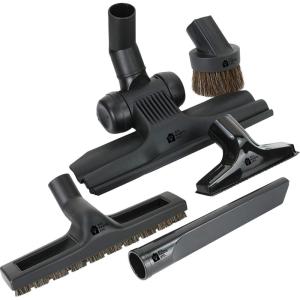 image:image125 Vacuum Floor Brush Attachment  10 Wide Soft Bristles with Two Adapters for 1375 amp 15 Compatibility Fits many Shop Vac Shark Hoover Eureka Dirt Devil Miele Oreck and More5Pack Deluxe