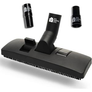 image:image125 Vacuum Floor Brush Attachment  10 Wide Soft Bristles with Two Adapters for 1375 amp 15 Compatibility Fits many Shop Vac Shark Hoover Eureka Dirt Devil Miele Oreck and MoreFloor Brush Multi