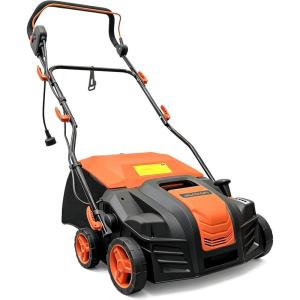 image:image16 Artificial Turf Vacuum 1800w Grass Sweeper 15 Amp Lawn Sweeper Yard Power Brush with 55L Removable Leaf Collection Bag QuickFold Keeps Clear Sweepy Box Orange