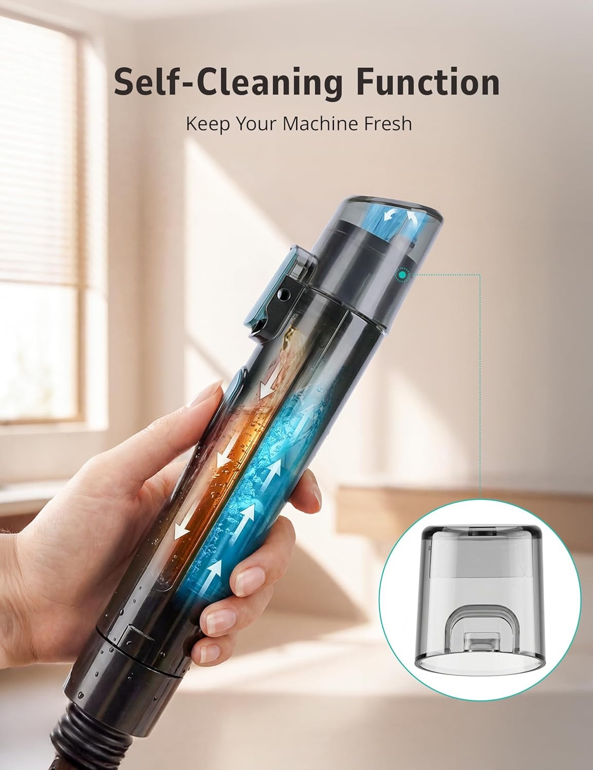 image:imageAspiron Carpet CleanerFast Heating SteamerCarpet Cleaner Machine for HomeHotCold Water amp Steam WashSpot Cleaning20Kpa Powerful Suction300ML Cleaning Solutionfor UpholsterySofaPet StainCar